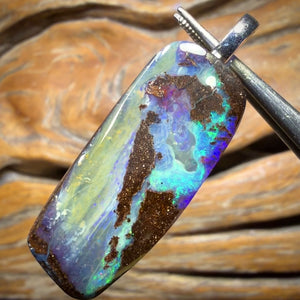 Solid Queensland Boulder Seam Opal Pendant
