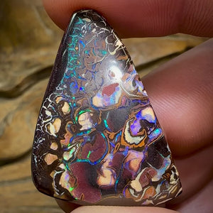 60.1cts - Yowah Nut Opal Polished Specimen. Tribal Pattern