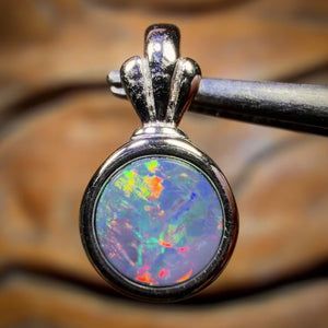 Sterling Silver - Queensland Boulder Opal Doublet Pendant