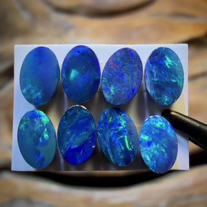 🔒3.6cts - 8x Australian Boulder Opal Doublets WHOLESALE PARCEL