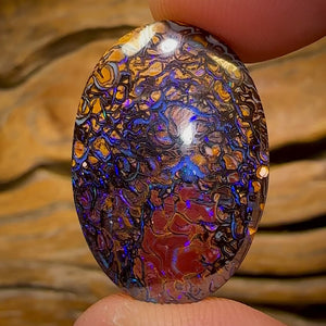 16.2cts - Tribal Australian Boulder Opal from Yowah. Double Sided