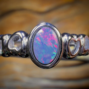 48-Hour VIP Crazy Offer Sterling Silver - Queensland Boulder Opal Doublet Ring