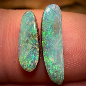 3.15cts - Australian Boulder Seam Opal Pair