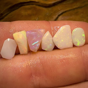 🔨 AUCTION 🔨 10.8cts - 6x Quality South Australian Opal Rubs