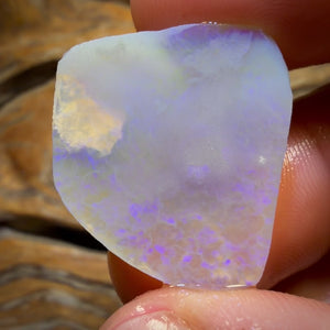 26.8cts - Lightning Ridge Semi Crystal Opal Rough Rub