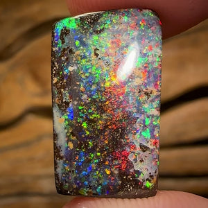 18.6cts - GEM Queensland Boulder Seam Opal. MULTICOLOURS!