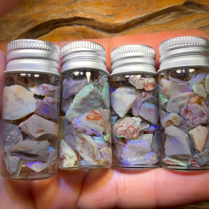 50cts Lightning Ridge Opal Rough Chip Vials. BULK LISTING