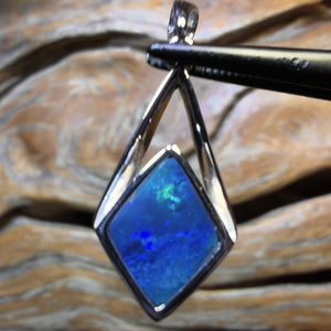 Bargain Card! Sterling Silver - Queensland Boulder Opal Doublet Pendant