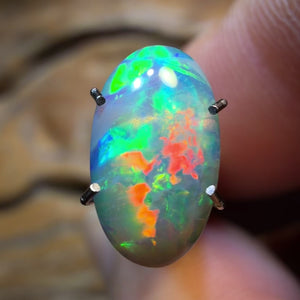 1.25cts - Lightning Ridge Black Crystal Opal
