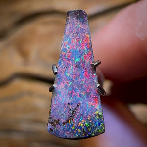1.85cts - “Red Fire Family”Queensland Boulder Seam Opal