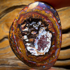 Bargain Card! 76.1cts - Spot the Picture Tribal Queensland Boulder Opal from Yowah. Double Sided