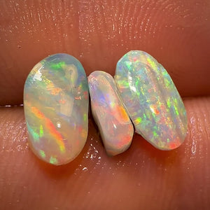 4.1cts - 3x Top Quality Australian Boulder Seam Opal Rubs Parcel