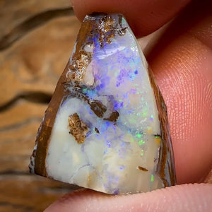 24.1cts - Queensland Boulder Opal Preform Rub. Double Sided!