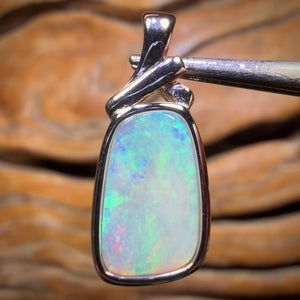 30% Off + Sterling Silver - Solid South Australian Crystal Opal Pendant