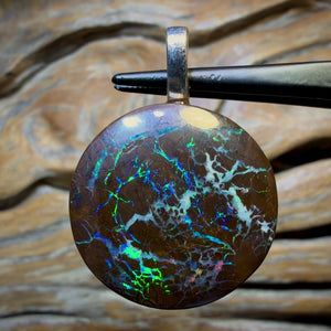 HDW 34.2cts - Solid Queensland Boulder Opal Pendant