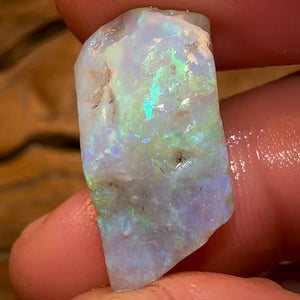 13.1cts - Lightning Ridge Semi Black Opal Rough Piece