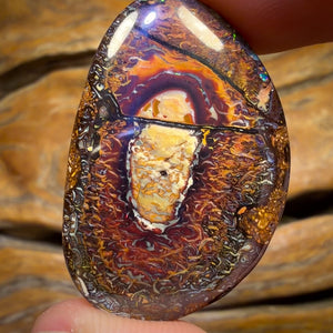 Arent You Glad you Stayed to the End Wildcard! 75.4cts - Tribal Queensland Boulder Opal from Yowah