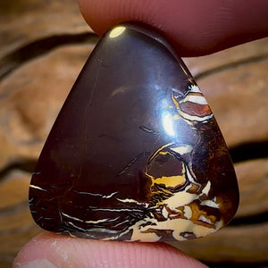 🔨 AUCTION 🔨 No Reserve 35.8cts - Tribal Pattern Queensland Boulder Opal from Koroit