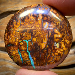 109.4cts - “Wale Migration” Large Tribal Yowah Nut Opal Picture Stone, Australian Opal