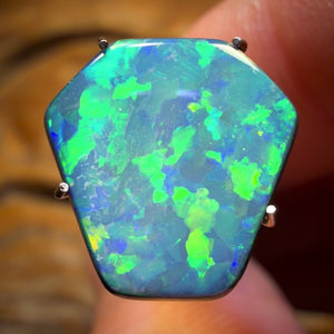 3.1cts - Lightning Ridge Opal Doublet Old School Old cut Old Collection