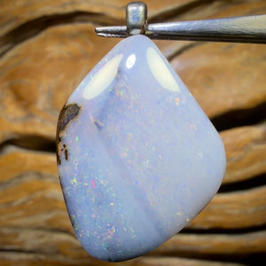 Solid Queensland Boulder Seam Opal Pendant Full Face