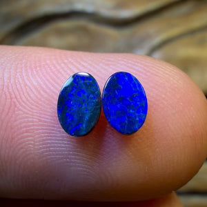 TGIF 0.7cts - Australian Boulder Opal Doublet Pair