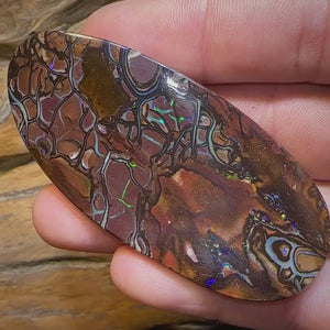 Australian 211.1cts - Large Tribal Pattern Koroit Nut Opal Specimen