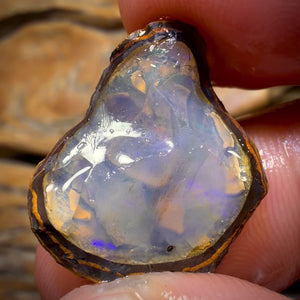 🔨 AUCTION 🔨 15.1cts - Yowah Nut Crystal Centre Opal Rough Piece