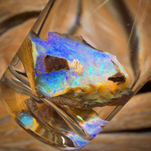 🔨 AUCTION 🔨 10.5cts - Vial of Rare Yowah Wood Fossil Crystal Opal Rough