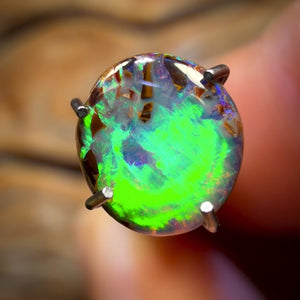 0.6cts - Isaac’s Pick Rainbow Wave Australian Boulder Opal from Yowah