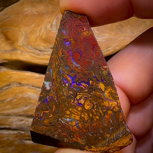 125.4cts -Tribal Split 2 Yowah Nut Opal Rough Piece. Australian Opal