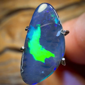Bargain Banger! 2.9cts - “Suspended Electricity” Australian Black Boulder Seam Opal