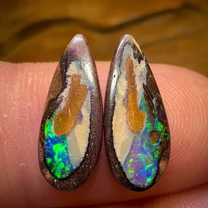 4.9cts - Yowah Nut Kernel Opal Pair