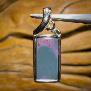 Sterling Silver - Queensland Boulder Opal Doublet Pendant