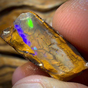 27.4cts - Yowah Nut Crystal Centre Opal Rough Half