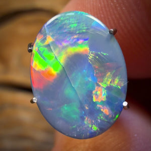 🔨 AUCTION 🔨 No Reserve 2.3cts - Awesome Ribbon Pattern Australian Boulder Opal Doublet. RECUTTERS DELIGHT
