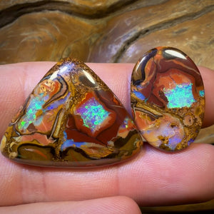 47.9cts - Partners Yowah Nut Kernel Opal Pair