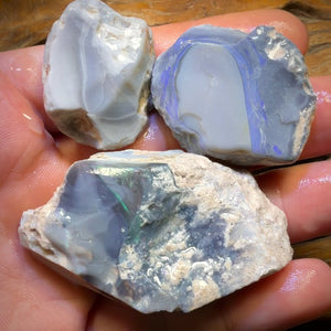 263.5cts - 3x Lightning Ridge Opal Rough Parcel