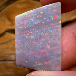 29.3cts  - ‘Red Light / Green Light’ Extremely Rare South Australian Dark Opal from Mintabie