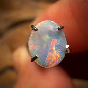 🔨 AUCTION 🔨 Reserve 💎 High Roller Banger Auction 💎 0.4cts - Lightning Ridge Red on Black Opal