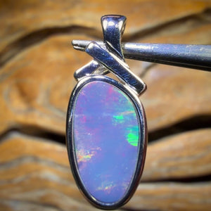 Sterling Silver - Queensland Boulder Opal Doublet Pendant