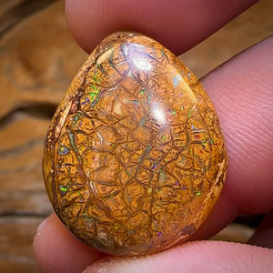 17.9cts - Tan Tribal Yowah Nut Opal. Australian Opal