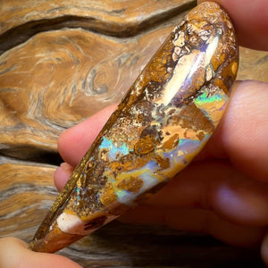 119.6cts - Wood Fossil Replacement Boulder Opal from Yowah