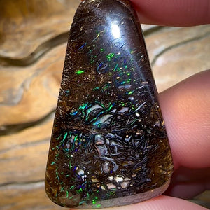 74.2cts - Black Tribal Yowah Nut Opal