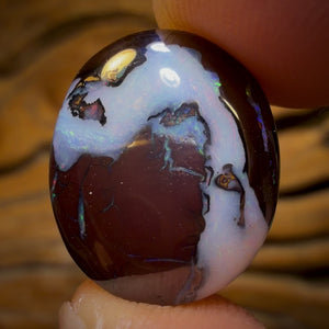 13.7cts - Australian Boulder Opal from Koroit. Double Sided