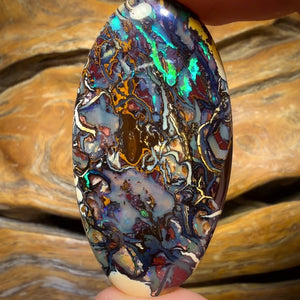 56.6cts - Must See Video Top Tribal Australian Boulder Opal from Koroit