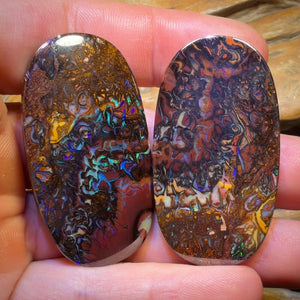 172,6 ct – Stammes-Boulderopal-Set aus Queensland