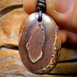 Roadshow Wildcard!            32 x 22mm - Drilled Tribal Queensland Boulder Opal Necklace