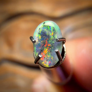 🔨 AUCTION 🔨 0.25cts - Lightning Ridge Semi Black Opal