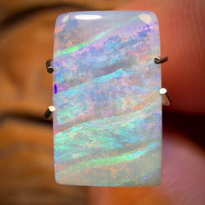 2.9cts - Waves Queensland Boulder Seam Opal. Australian Opal Picture Stone